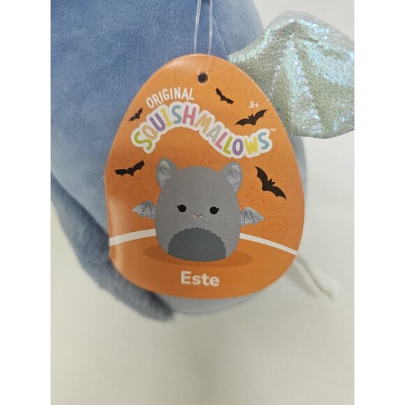 Squishmallows Kellytoys 12" Este the Powder Blue Bat With Glittering Wings - NWT - Picture 4 of 4